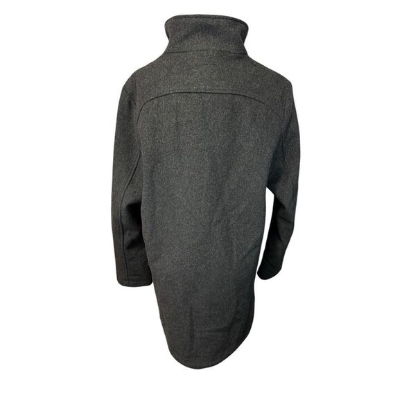 NWOT Pendleton Cascade Wool Coat Charcoal Funnel Neck Stripe Lining Women’s sz L - Picture 8 of 16